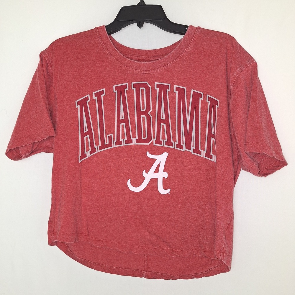 Y2K Tee Cropped Short Sleeve Collegiate Alabama Crimson Tide Pressbox Large